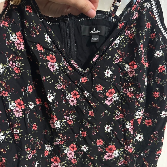 Lulus Floral Midi dress worn once - Picture 3 of 3